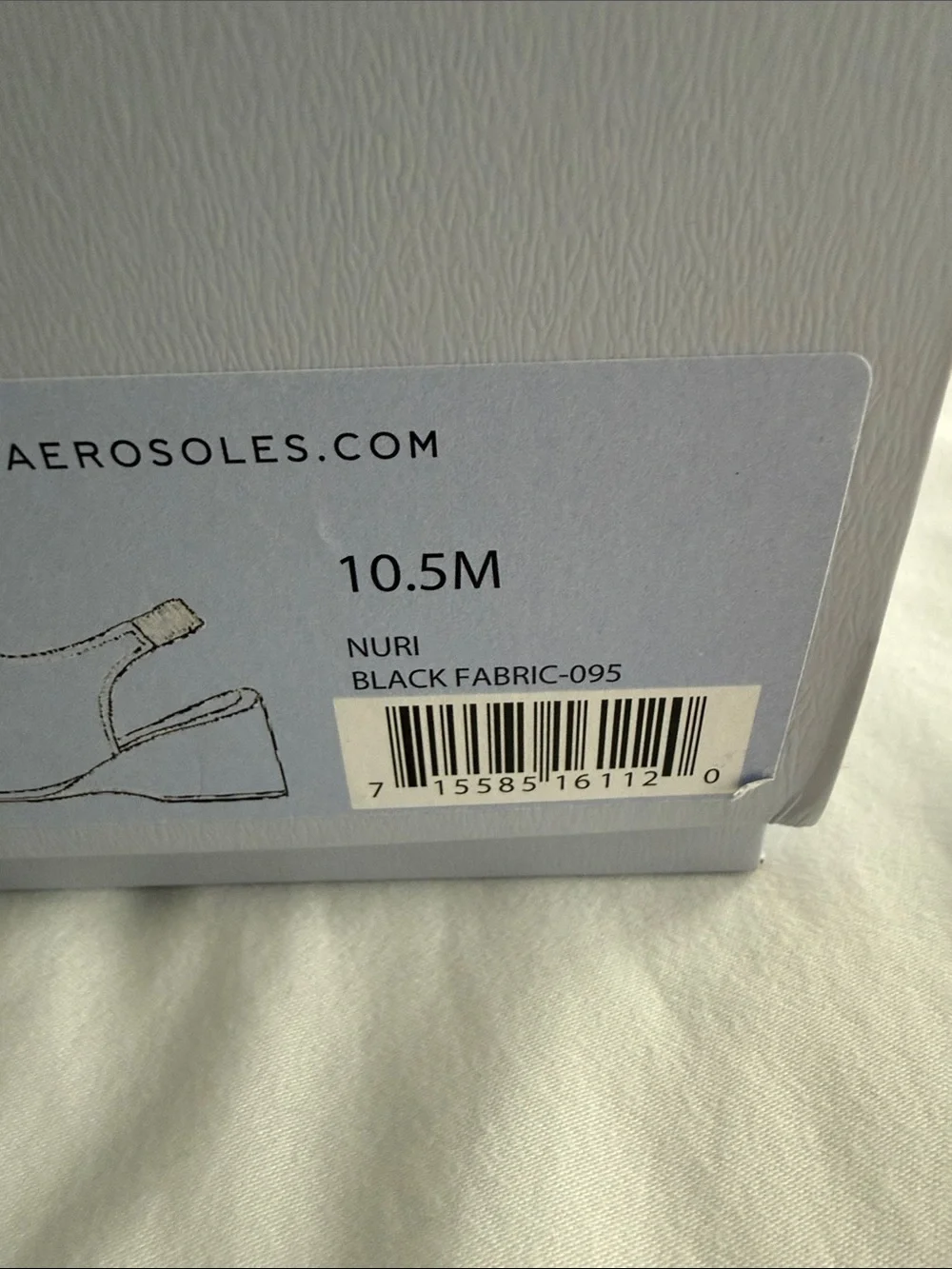 AEROSOLES Black Open-Toe Wedge Sandals Size 10.5 Never worn.